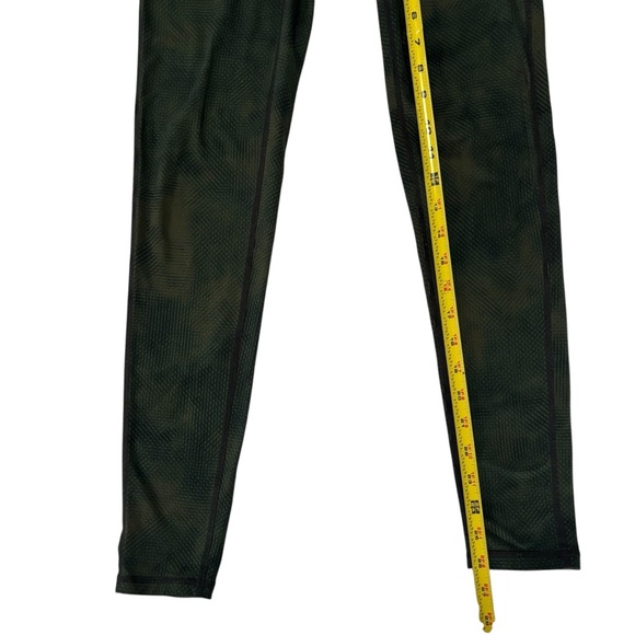 Athleta Leggings Dk Green/Blk Snakeskin Design High Rise Women's Small - Picture 3 of 7